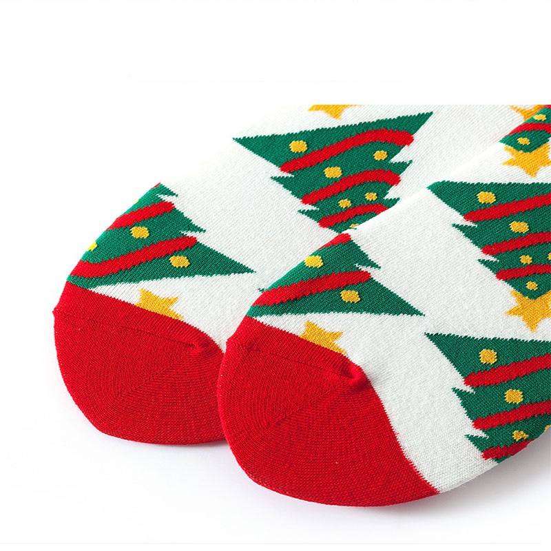 Wintersocken kundenspezifische Baumwolle warme Socken Weihnachten Frauen Crew Socken