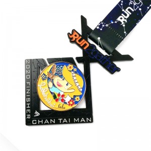 Knebel Großhandel Custom Logo Design Metalllegierung Running Marathon Sports Honor Medal