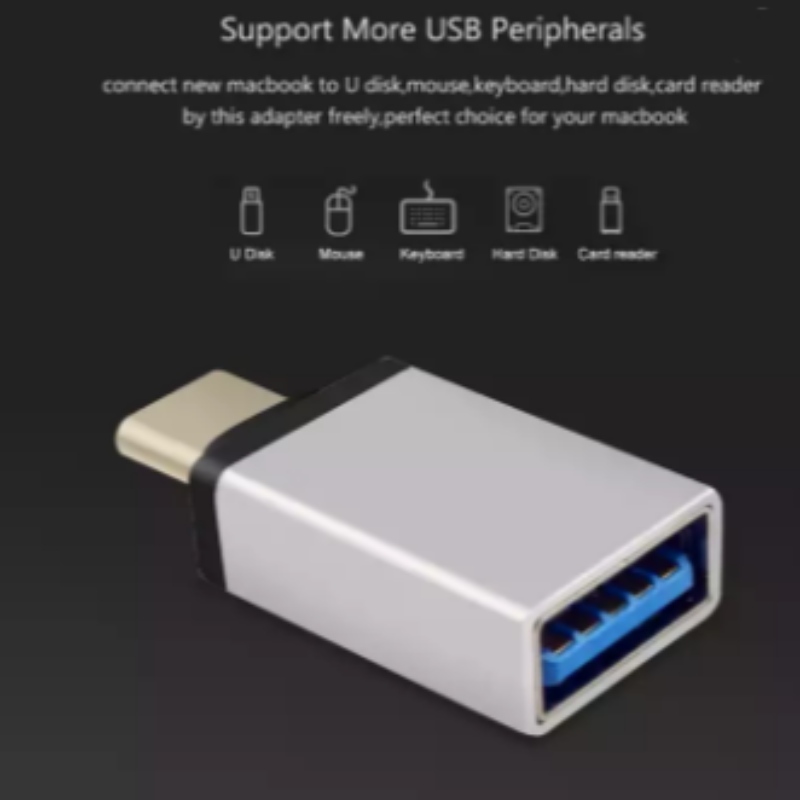 Nickel-plattierter USB-Typ-A-Schwanzbuchse 3-in-1-PC-DIY-Adapter.