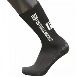 Hochwertige Sportmänner -Crew -Socken Custom Grip Anti Slip Soccer Fußballsocken