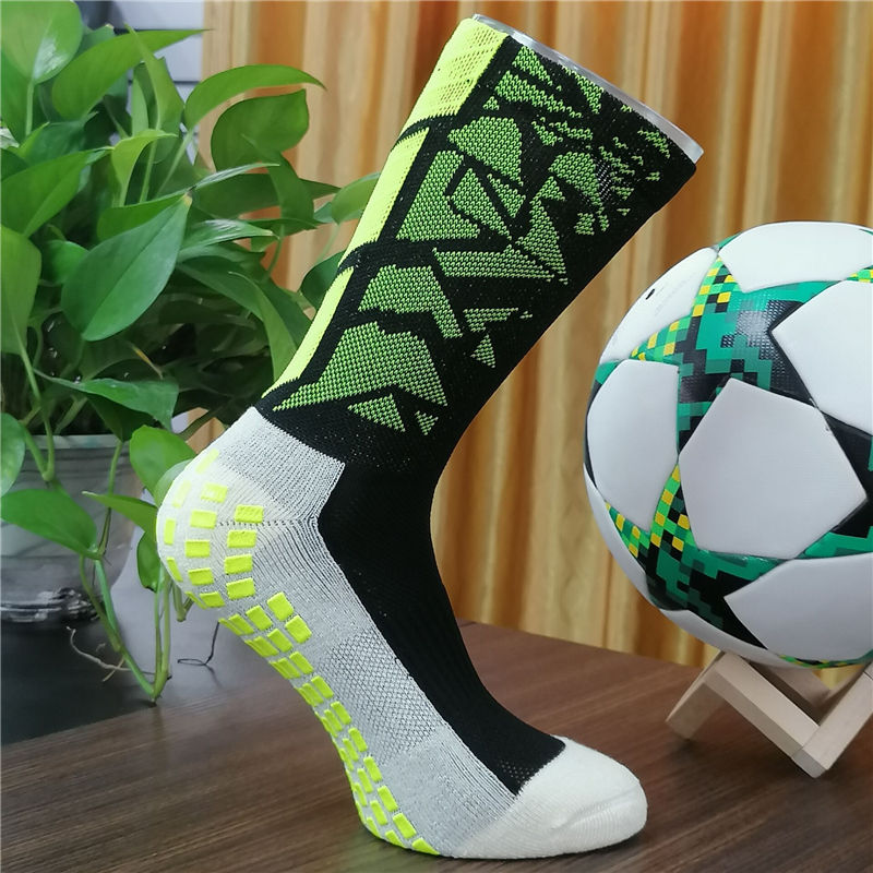 Benutzerdefinierte Designs Grip Socken professionelle sportliche Mid Calf Crew Fußball Sport Fußball Anti -Slip -Grip -Socken