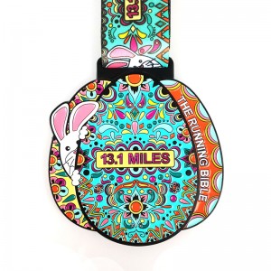 Benutzerdefinierte Medaillen für Rennen Metallmedaillon Custom Santa Running Medaillen