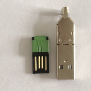 Eckel-plattierter USB-Typ-A-Schwanzbuchse 3-in-1-PC-DIY-Adapter