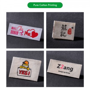 Gewebte Markierung hochwertiger Anpassung der gewebten Marke