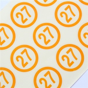 Hochwertiger Aufkleber mit Anzahl, anpassbarem Designaufkleber, tragbarem und flexibles Aufkleber