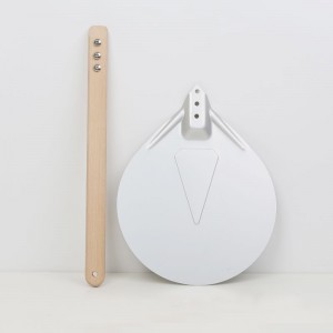 Holzgriff 7 -Zoll -Aluminiumpizza Drehen Pizza Turner Round Pizza Spatel Pizza -Ofenzubehör