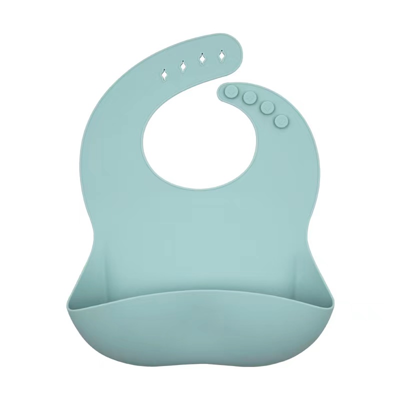 Baby Silikon Labber Baby 's Festes Silikon -Lätzchen Wassertasche wasserdicht und schmutzsicheres Baby Bib