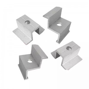 Solarpanel Photovoltaikmodul -Halterung Zubehör Seitendruckblock verzinkter mittlerer Druckblock