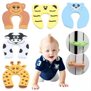 Eva Foam Child Custom Tier Security Manufacturing Süßes Spezial Slam Cartoon Sicherheit Baby Finger Prise Wach Gummi -Tür Stoppe