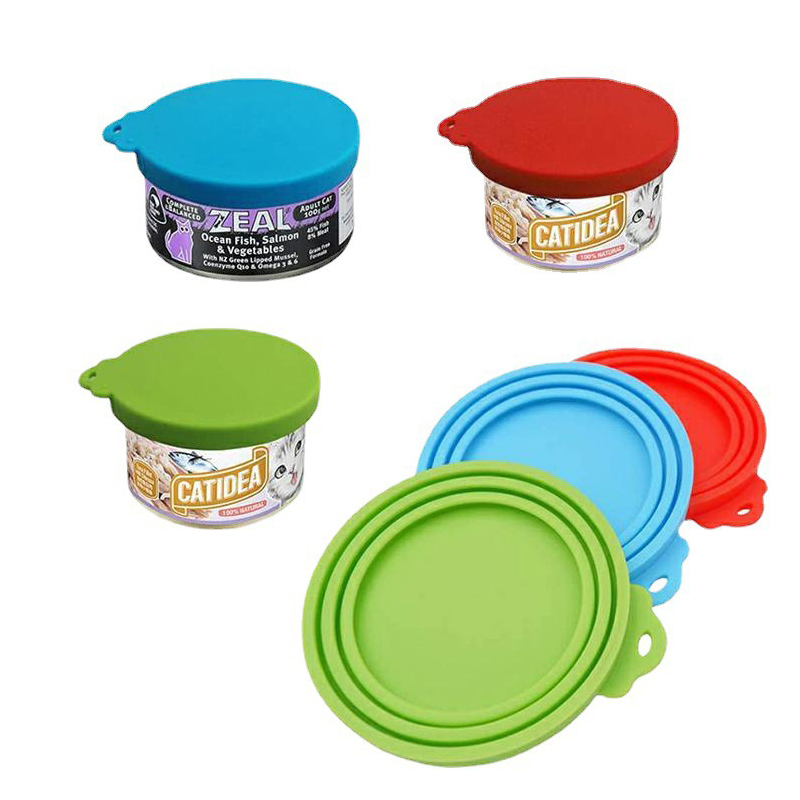 Silikon -Food -Jar -Deckel, universelle BPA kostenlose Silikonglasdeckel für Hunde- und Katzenfutter, Haustierfutterkonservierungsabdeckung, ein Glasdeckel passt zu Hunde und Katzenfutter für die meisten Standardgröße.