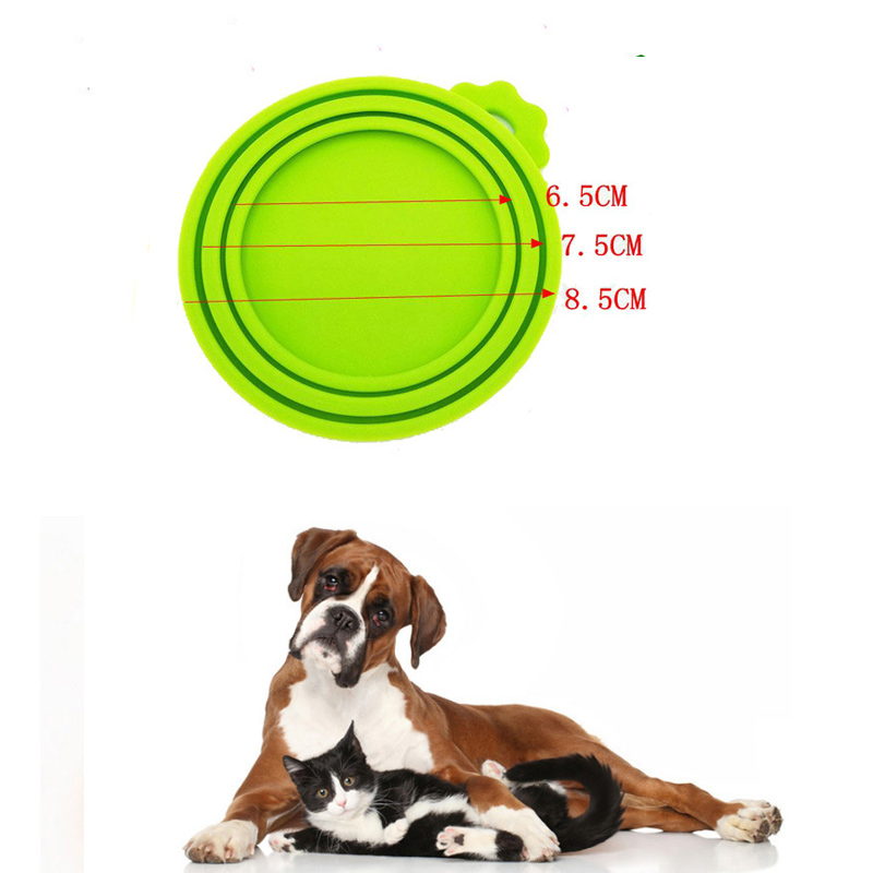 Silikon -Food -Jar -Deckel, universelle BPA kostenlose Silikonglasdeckel für Hunde- und Katzenfutter, Haustierfutterkonservierungsabdeckung, ein Glasdeckel passt zu Hunde und Katzenfutter für die meisten Standardgröße.