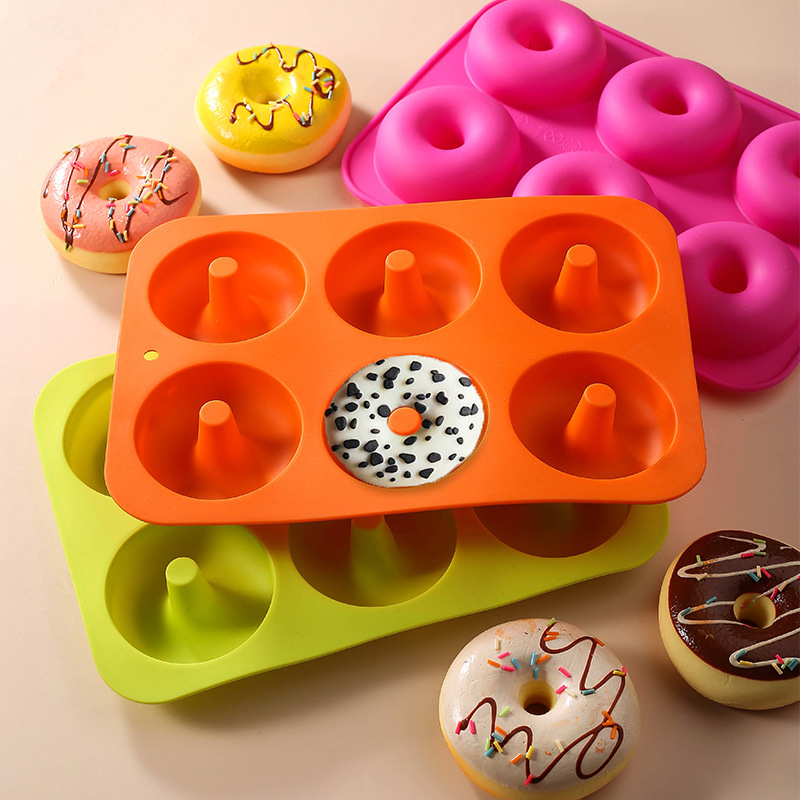 Silikon -Donut -Formen - Nicht -Stick -Silikon -Donut -Pfannen -Set, einfach Pop! Hitzebeständig, macht perfekte Donut -Kuchen -Keksbagels, BPA kostenlos, Spülmaschine sicher