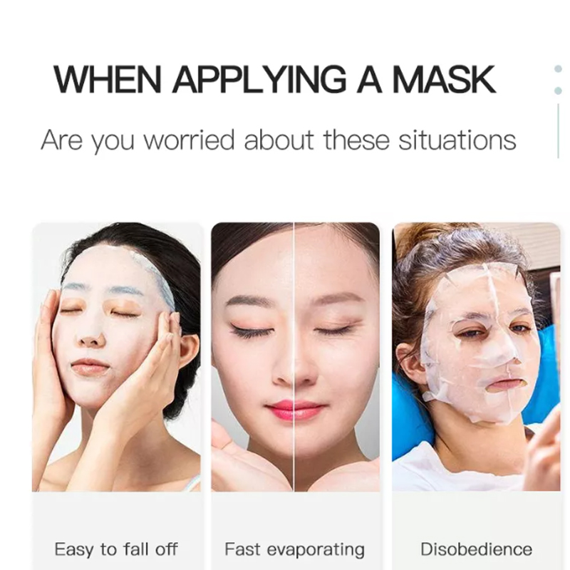 Wiederverwendbare Silikonmaske-Maskenabdeckung Silikonhaut Maske wiederverwendbare Feuchtigkeits-Gesichts-Silikonmaske Anti-Evaporation Maske Gesichtsbehördewerkzeuge