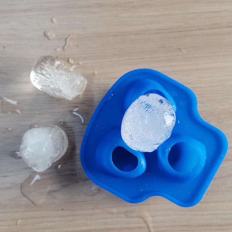 Silikon -Eiswürfelschalen große Silikon -Eiswürfelformen, wiederverwendbar, BPA frei, für Whisky, Cocktails, stapelbare sichere Eiswürfel