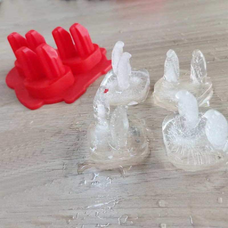Silikon 3d Penguin Eiswürfelschale, Eiswürfelform Whisky -Eisform Spaß Formen, Silikonspaßformen mit Trichter für Cocktails, Bourbon, Brandy, Whisky Geschenk für Männer
