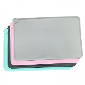 Lebensmittelqualität Silikon wasserdichte Haustierschalenmatte für Kätzchen und Welpen,nicht rutschende Haustierschalen-Matten-Taschen, käferbeständig und langlebig