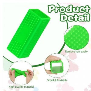 Haustier Hund und Katze Haarentferner Silikon Haustier Haarblock Roller Reiniger, Teppichbürste Hundehaarsofa hohle Silikon Reinigungsbürste, wasserdicht und langlebig