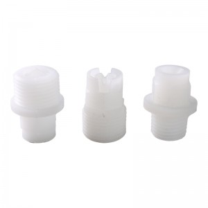 Korrosionsbeständige Wasserstrahlreinigung Plastik PPDF Flat Lüfter Vollkegelspray Düse