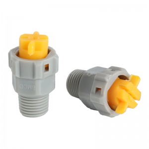 PP Plastik Schnellfreisetzungs- und Abbauspraydüse Industrielle VEE -Strahldüse mit vollem Kegel&flaches Lüftermuster Sprühen