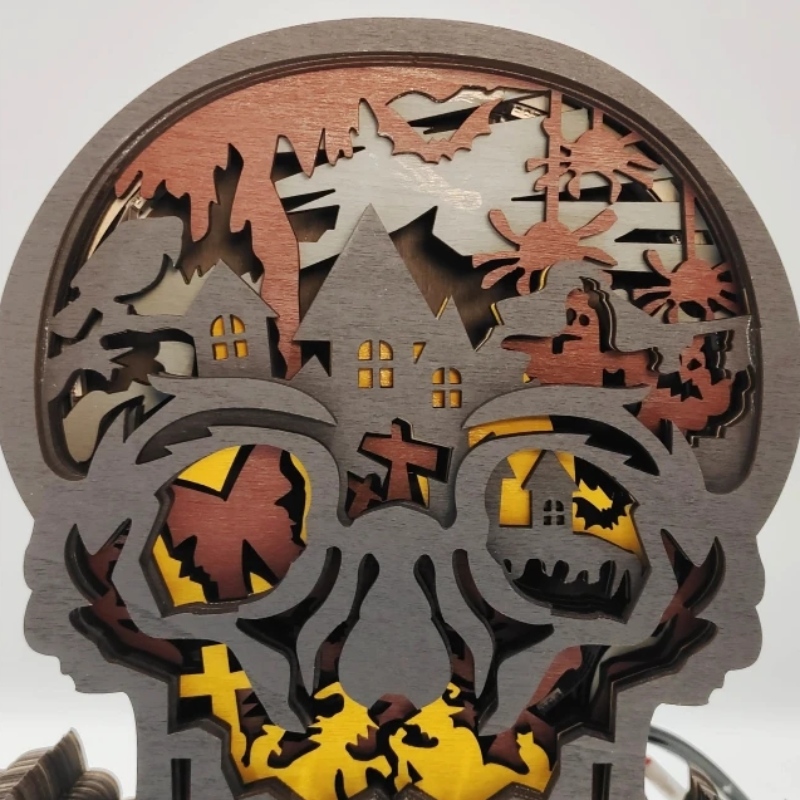 3D -Skelett Holzhandwerk Dekoration