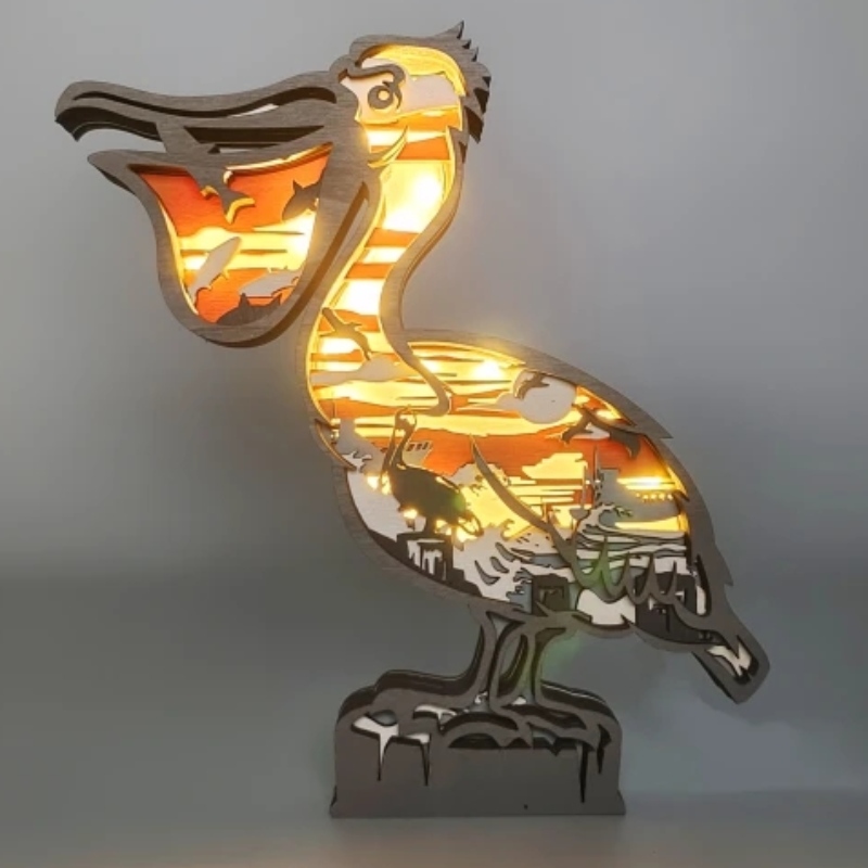 3D Holz Handwerk Ornamente für Vögel
