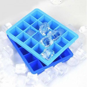 20 Brunnen Eiswürfelform, Eisschale aus Silikon aus Lebensmitteln, Cocktail -Getränk -Eiswürfelform, leicht zu reinigen BPA -kostenlos