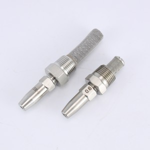 Leistungsstarke flüssige Säulensprühdüse Papiermaschine Schneiderende Wasserstrahlnadeldüse