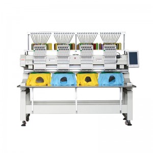 Vier Kopf mit hoher Geschwindigkeit computergestützter Stickmaschine