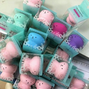 Reinigungsbürste Silikon Handheld Reinigungsbürste und Massagegerät, Oktopus -geformtes Reinigungsbürste für eine tiefe Reinigung sanftes Peeling Hautmassage