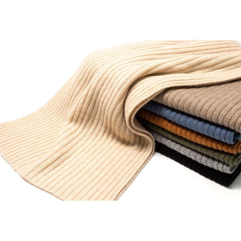 Großhandel mongolische Kaschmir -Rippen -Strick -Schal Frauen eleganter Pashmina Cashmere Luxury Cashmere Schal