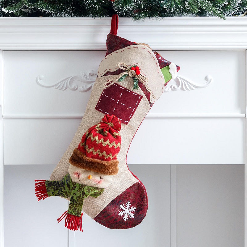 Heiße Stil Weihnachtssocken Weihnachtsgeschenktaschen Weihnachtsszenendekorationen