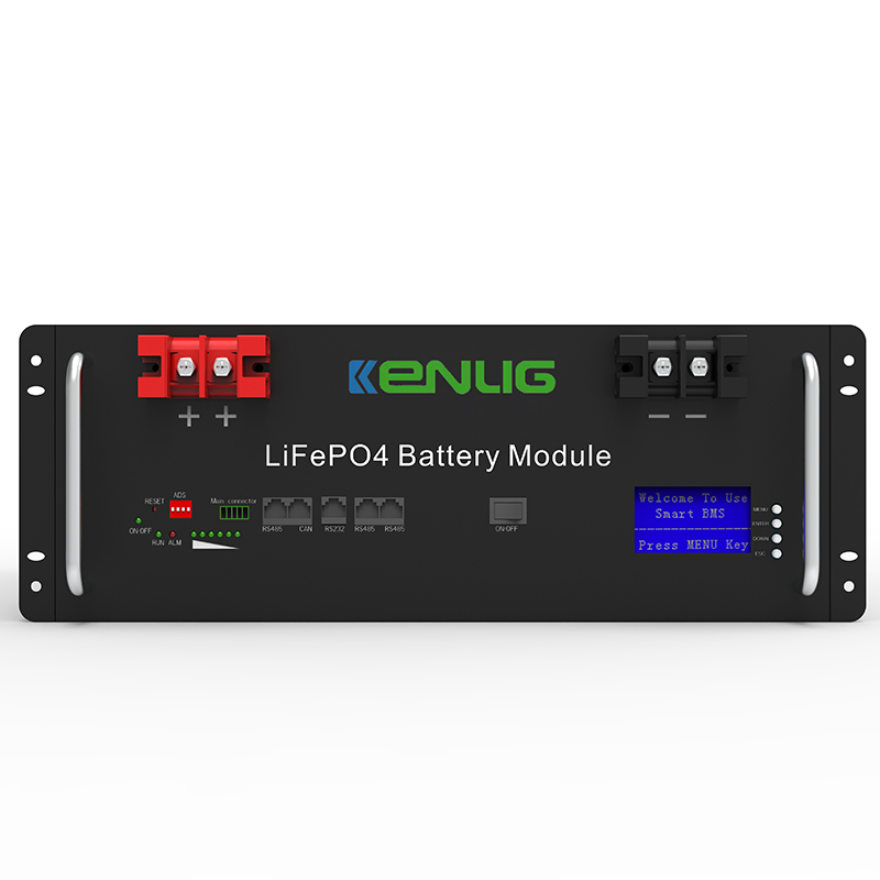 51,2 V 100/150/200AH LIFEPO4 Lithium -Ionen -Batterie -Energiespeichersystem in Solarenergiesystemen mit LCD