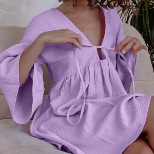 Baumwollpyjamas Pyjamas Casual lose sitzende Home Pyjamas