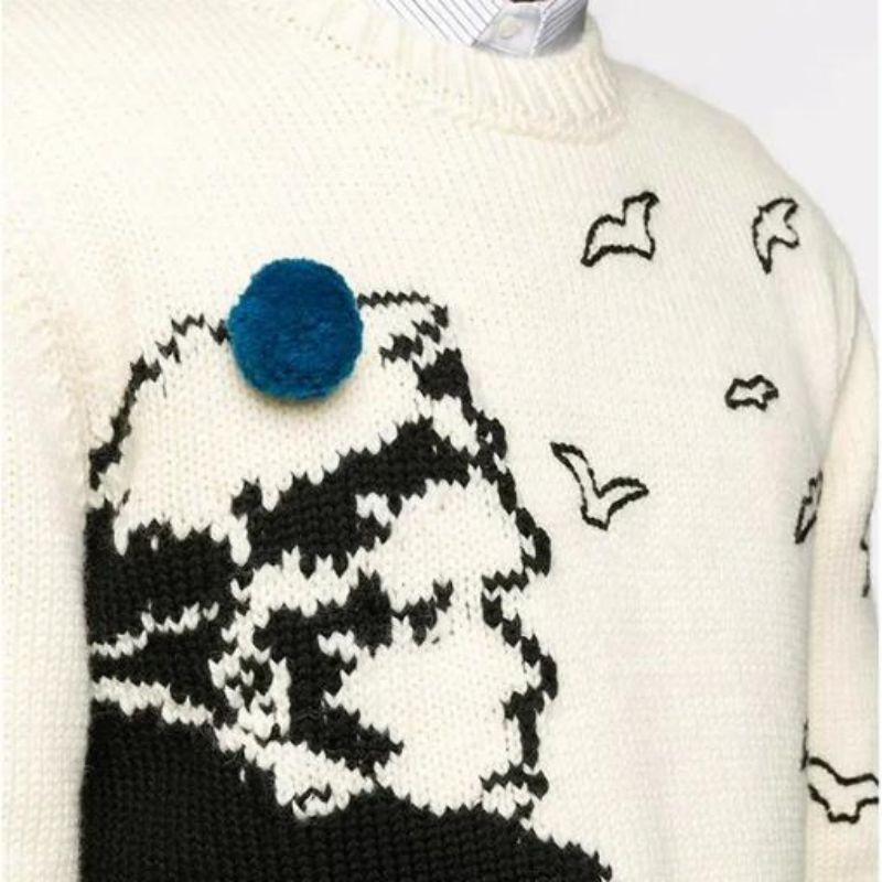 OEM Winter Jacquard Wool Pullover Männer Pullover Strickpullover