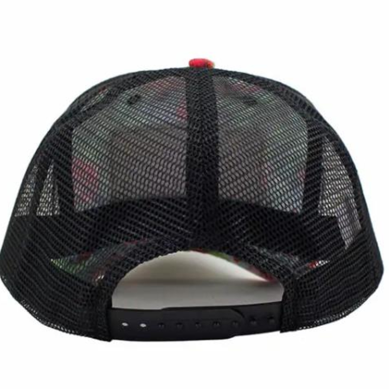 Angepasster gedruckter Stoff 5 Panel Mesh Trucker Hut