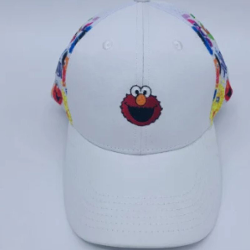 Baumwoll -Baseballhut mit Seitengitterdruck