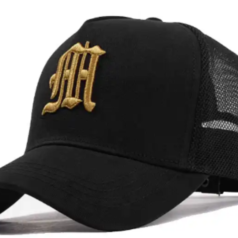Custom Ihre eigenen Logo -Werbemänner von 5 Panel Mesh Snapback Trucker Hut Cap Custom Sticker Trucker Baseball Cap Trucker Hut