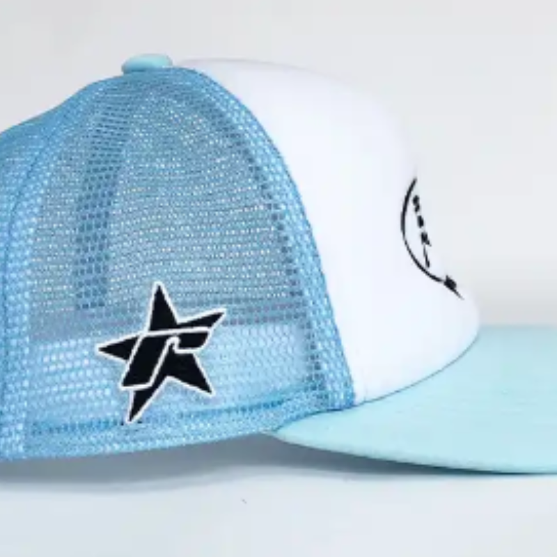5 Panel benutzerdefinierte 3D Stickerei gedruckte Drucklogo bestickter Stickschaum Puff -Druck Trucker Hüte Mesh Caps Hut Sport Cap