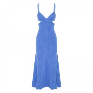 OEM Sommer Holiday Party sexy Ausschnitt Taille Cross Effect Casual Custom Custom Solid Color Stick Mini Kleider Frauen Frauen