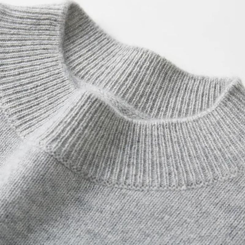 Purer Kaschmirpullover Männer halb Rollkragenpullover Herbst Winter Dicker Pullover warmer Strick -Gelegenheitsmänner 's Pullover