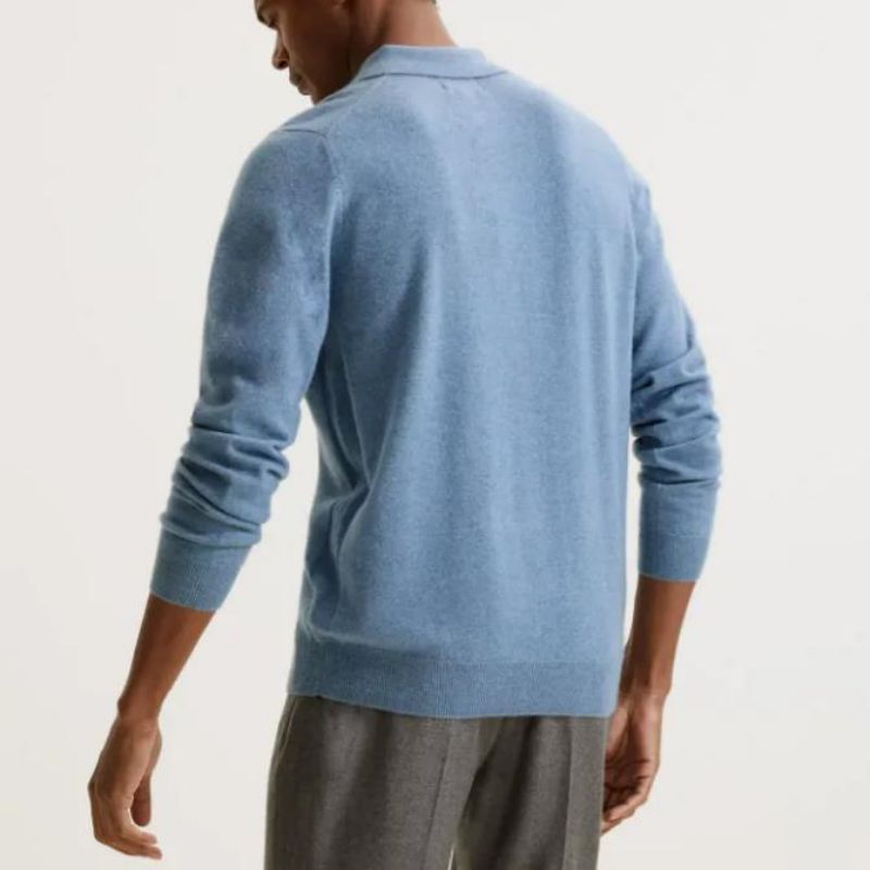 Großhandel leere italienische Cashmere-Pullover mit Polokragen