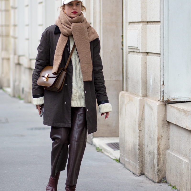 Schal-Styling über Anlässe/Basic Wear/street Photography/2023-24 Herbst Winter