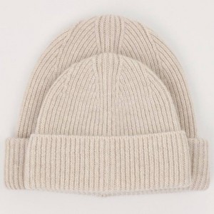 Outdoor Unisex Solid Color Mode gestrickter Kurzmanschetten -Seemann Skater Beanie Schädel Beanie Winterhut