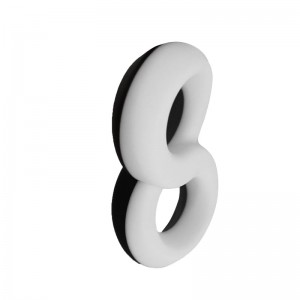 Heißverkaufs Männer Sexspielzeug Penis Ring Hahn Ring für Männer Masturbation (8-förmiger Ring Schwarz und Weiß)