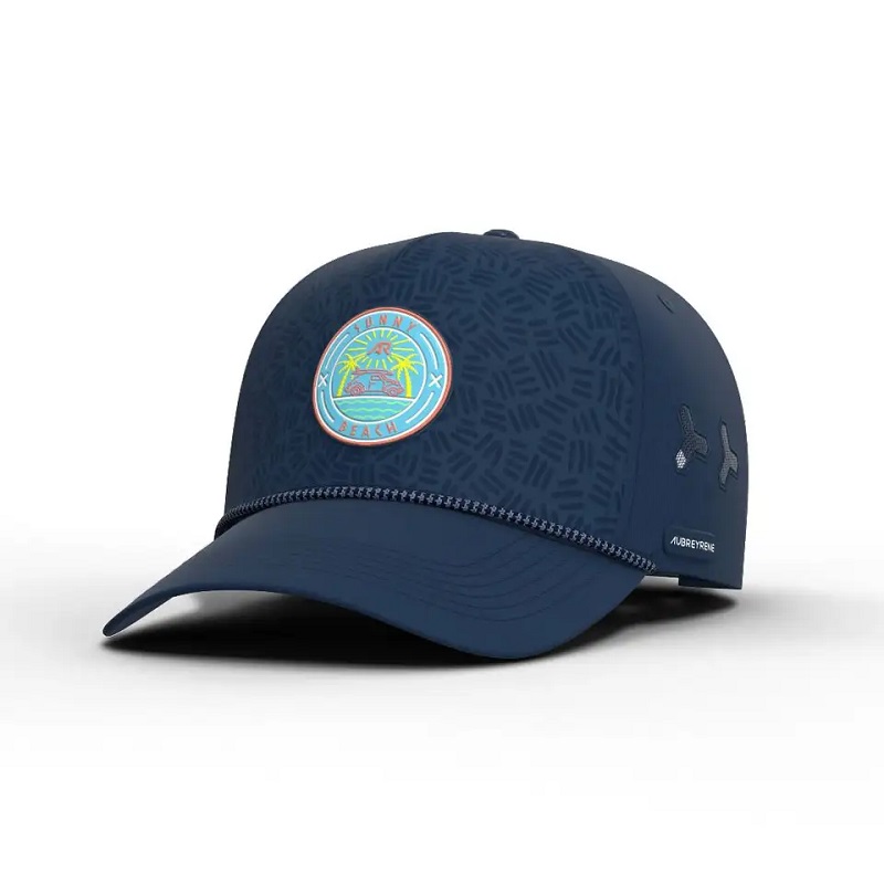 Fabrik Großhandel Custom hochwertiges wasserdichtes 5 Panel einstellbares Netz schneiden perforiertes Loch gedruckter Logo Baseballkappen Hut