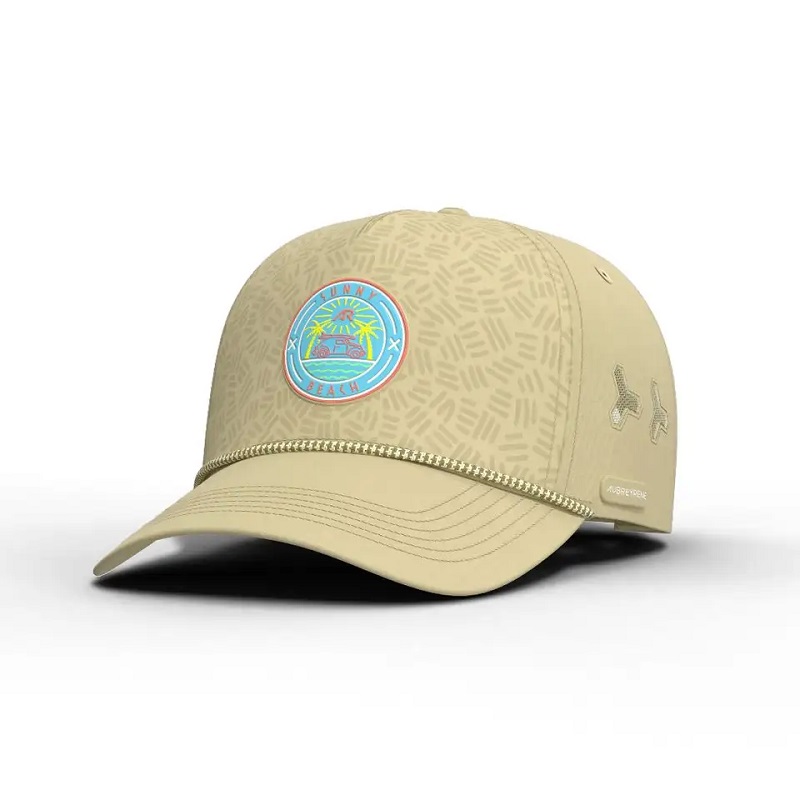 Fabrik Großhandel Custom hochwertiges wasserdichtes 5 Panel einstellbares Netz schneiden perforiertes Loch gedruckter Logo Baseballkappen Hut
