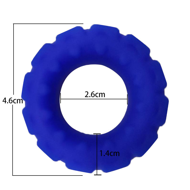 Fabrik Großhandel Bester Preis für Männliche Verzögerung Ejakulation Weiches Silikon-Penishahn Ringe für Männer (Reifenförmiger Ring)