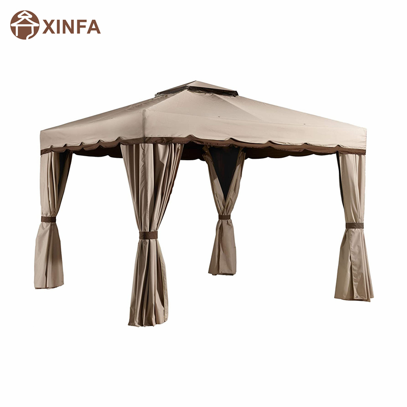 10 ft. X 12 ft. Pavillon -Outdoor -Aktivität mit Moskitonetz, Schokolade