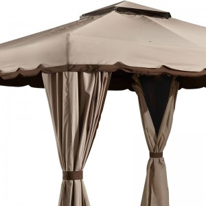 10 ft. X 12 ft. Pavillon -Outdoor -Aktivität mit Moskitonetz, Schokolade