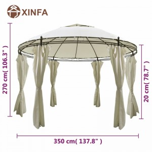 Hochzeit Marquee Arch Top Jardin Pergolas Pavillon Outdoor Aluminium Pavillon Canopy Show Zelte